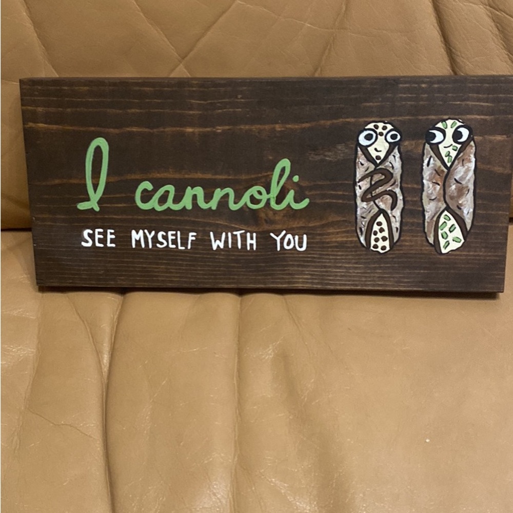 Cute dessert table sign for cannoli